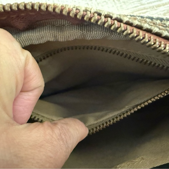 Rare Vintage Ralph Lauren Plaid Small Clutch in Brown and Black - Picture 5 of 13